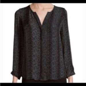 Joie Black and White snake print Women's Top
